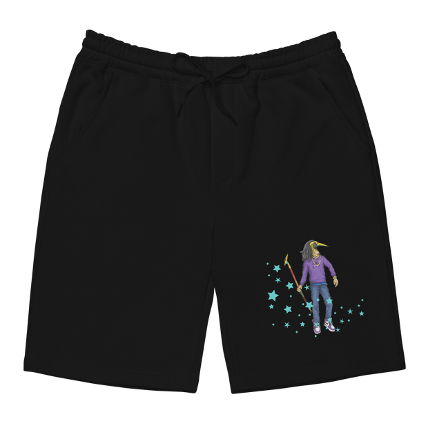 "THOTH" BLACK/PURPLE SWEAT SHORTS