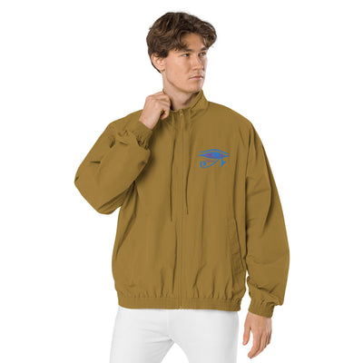 "PROTECTION" COGNAC TRACK JACKET