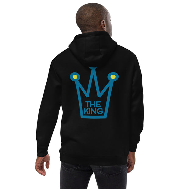 "THE KING" BLACK/TURQUOISE HOODIE