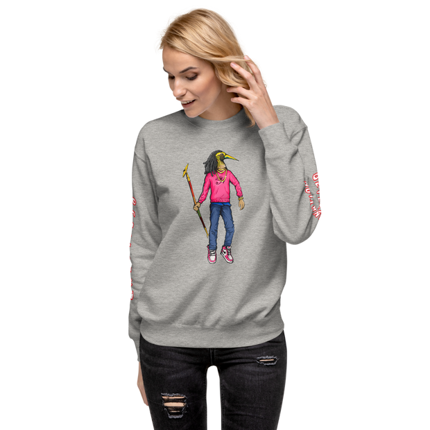 "RESILIENT"  PINK/CARBON GREY CREWNECK