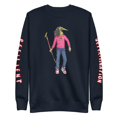 "RESILIENT" PINK/NAVY CREWNECK