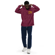 "PROTECTION" BURGUNDY FULL ZIP WIND BREAKER