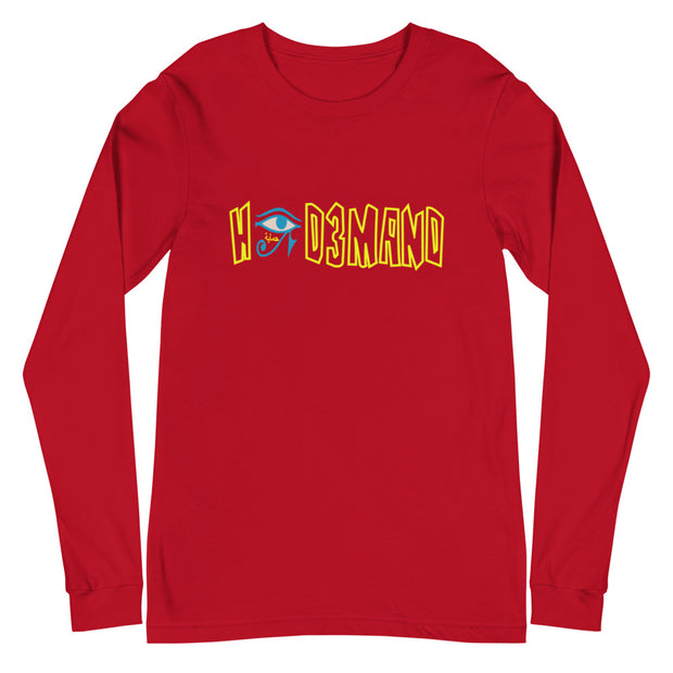 RED "HIGH D3MAND" LONG SLEEVE TEE