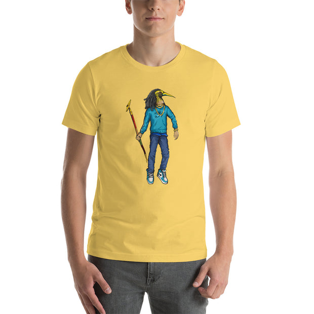 “THOTH”  YELLOW/TURQUOISE TEE